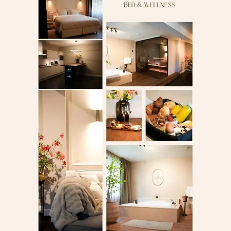 بيت خشبي The Bed & Wellness Oisterwijk Sauna, Jacuzzi, Luxury *